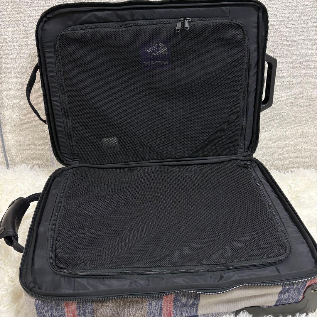 【美品】ノースフェイス キャリーケース パープルレーベル トラベルキャリー2輪