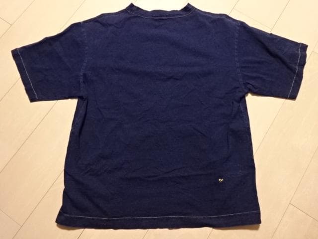 45R ピースバードプリントの90845星Tシャツ インディゴ サイズL