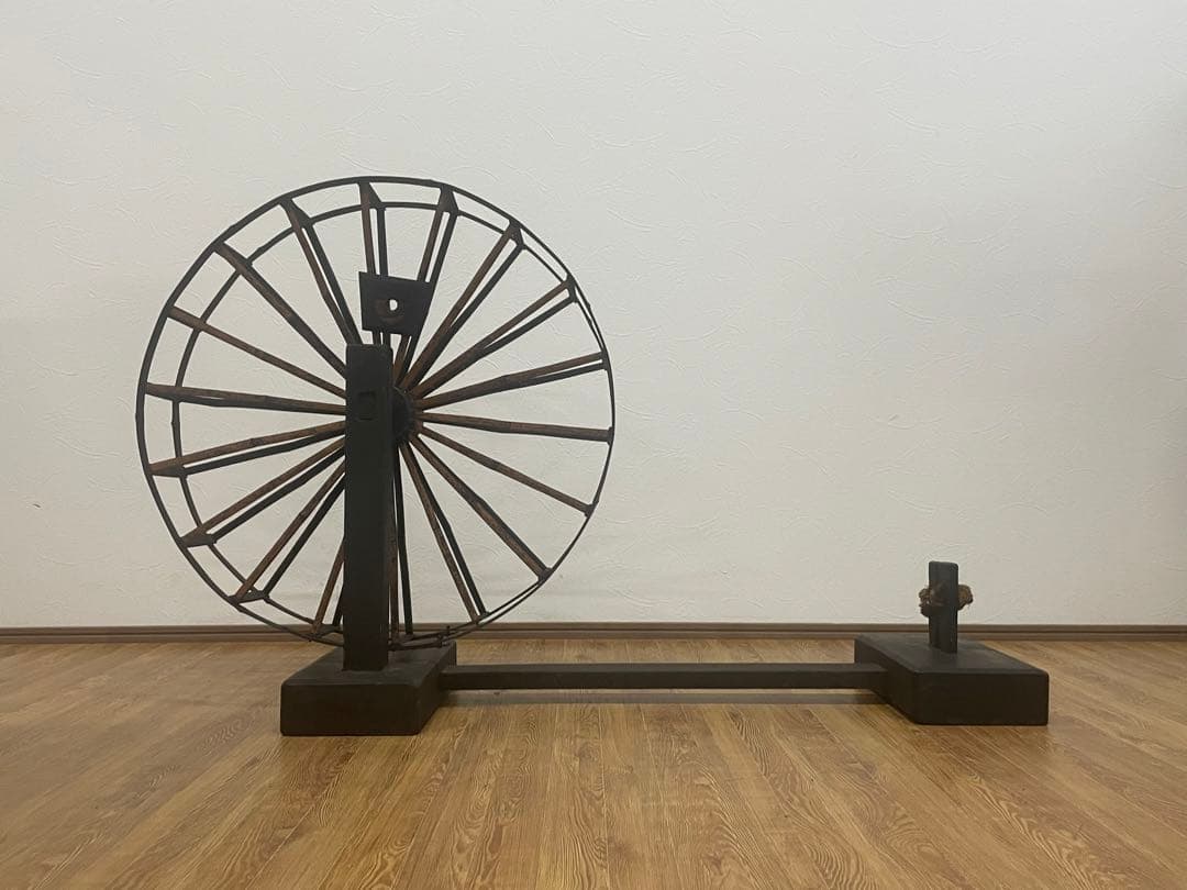 糸巻き 木製 アンティーク 昭和 糸巻機 レトロ 古民家 糸車 ディスプレイ