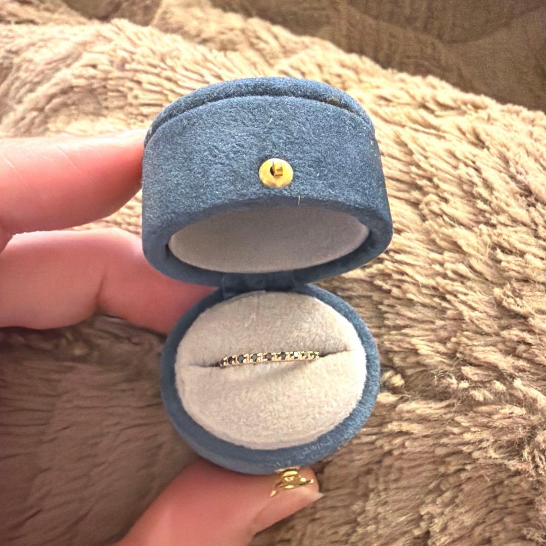 ノジェス　ブラックダイヤモンド　ピンキーリング