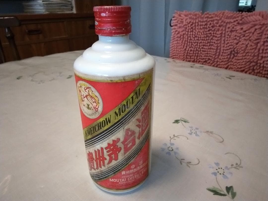 茅台酒 375ml 53%　総重量635g程　90年代？　天女ラベル　訳あり