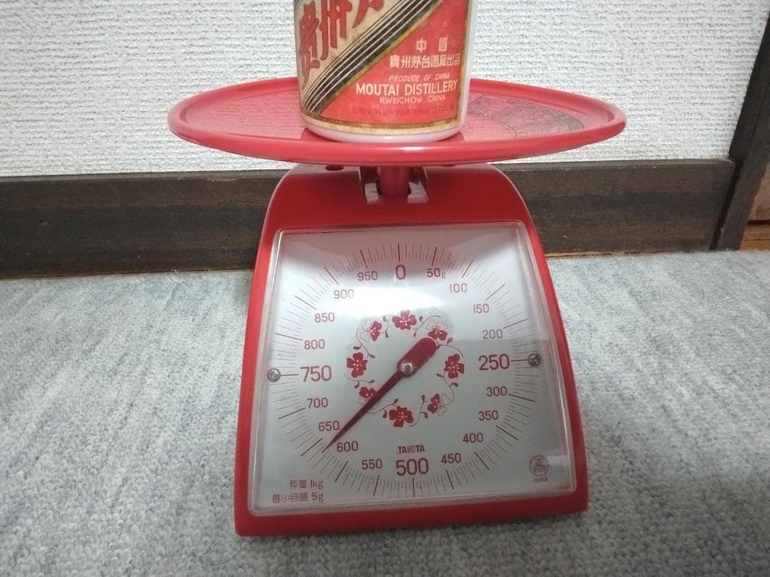 茅台酒 375ml 53%　総重量635g程　90年代？　天女ラベル　訳あり