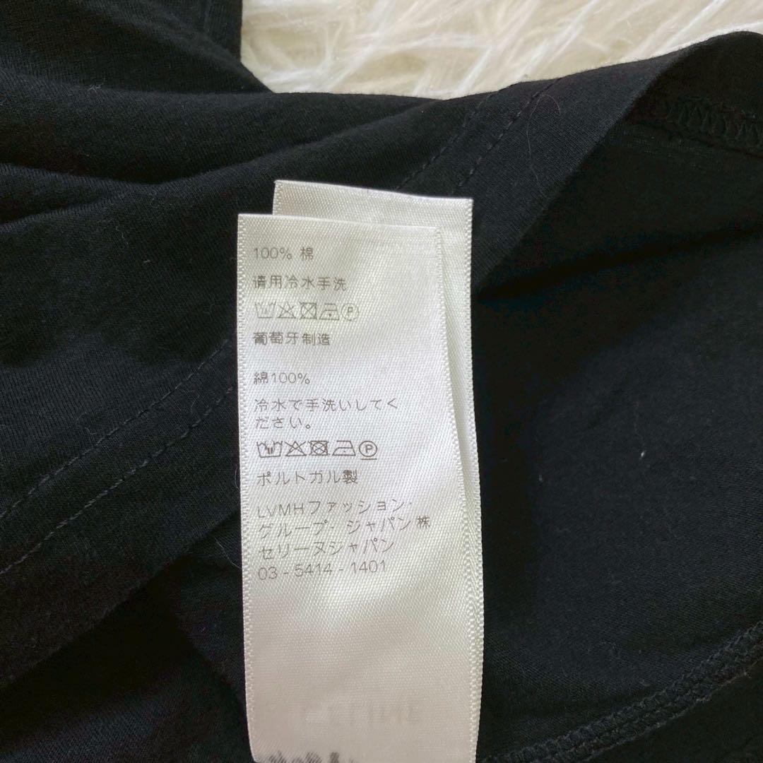 CELINE ロゴTシャツ ブラック M カジュアル キレイめ 着回し 上品