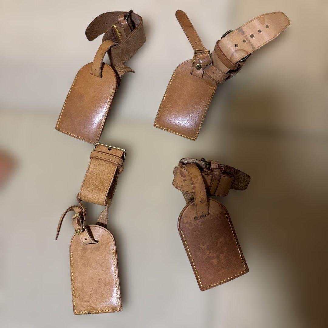 正規品LOUIS VUITTON ルイヴィトンヌメ革ネームタグ14セット