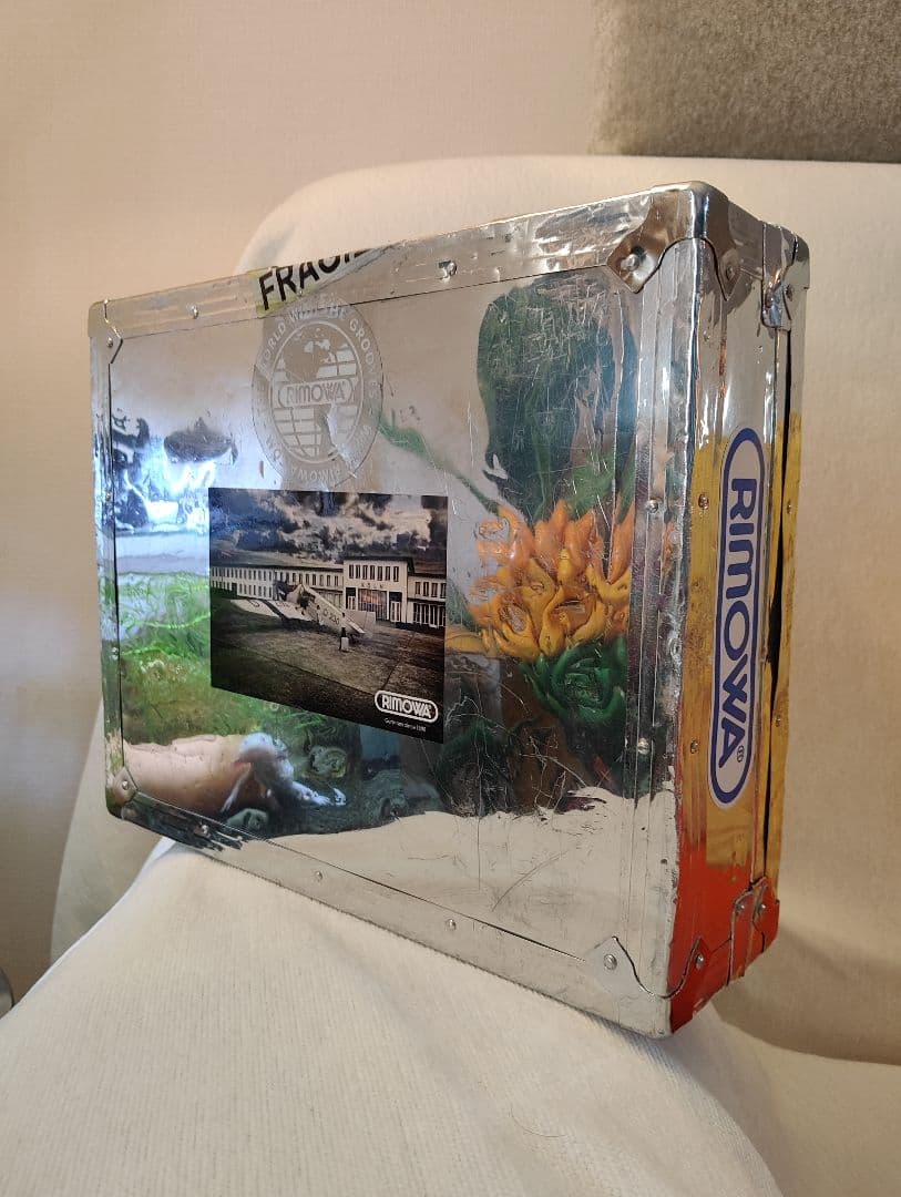 ハンドメイド　アタッシュケース　RIMOWAステッカー付き