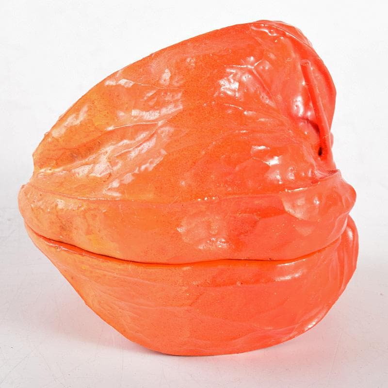 茶道具　加賀塗師　畦地喜山作　乾漆　酸漿香合　共箱　M　R5030