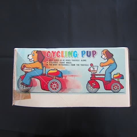 雑貨1063／アルプス　Cycling Pup ワンちゃん三輪車　ぜんまい式