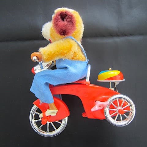 雑貨1063／アルプス　Cycling Pup ワンちゃん三輪車　ぜんまい式