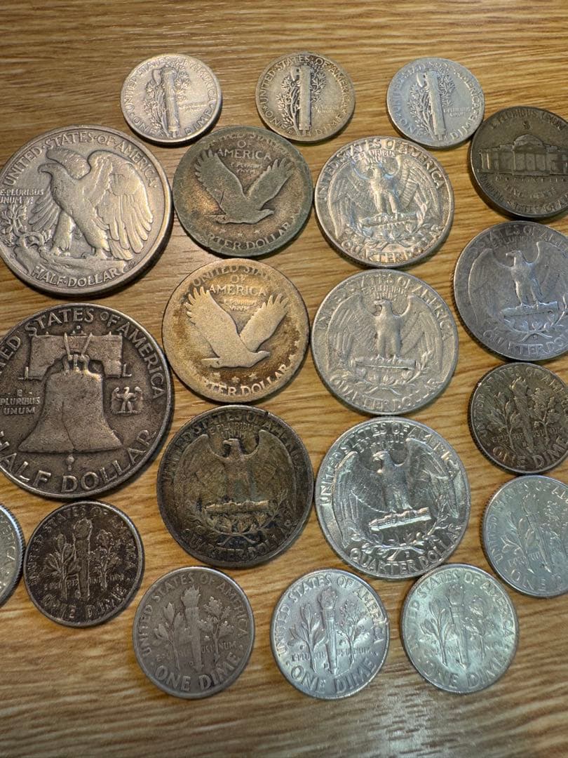 必見 1910年代-1967 アメリカ 銀貨 27枚まとめ ケネディ 未使用品有