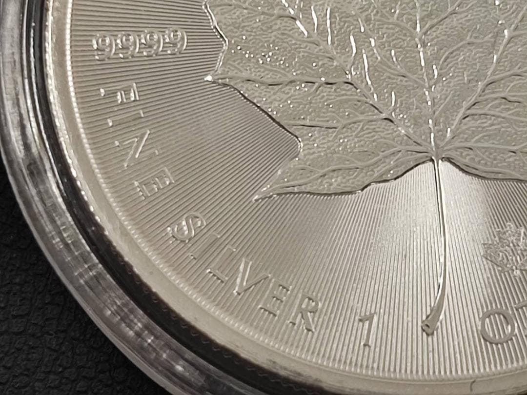 カナダ 2021年 1オンス エリザベス銀貨 5ドル 純銀 ケース入 美品