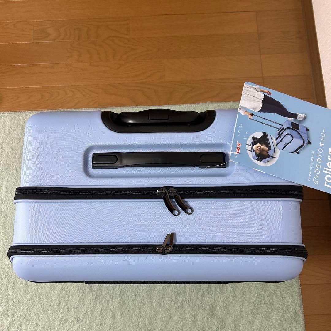 新品　GEX OSOTOキャリーローラーM ブルー　ペット用　オソト　ジェックス