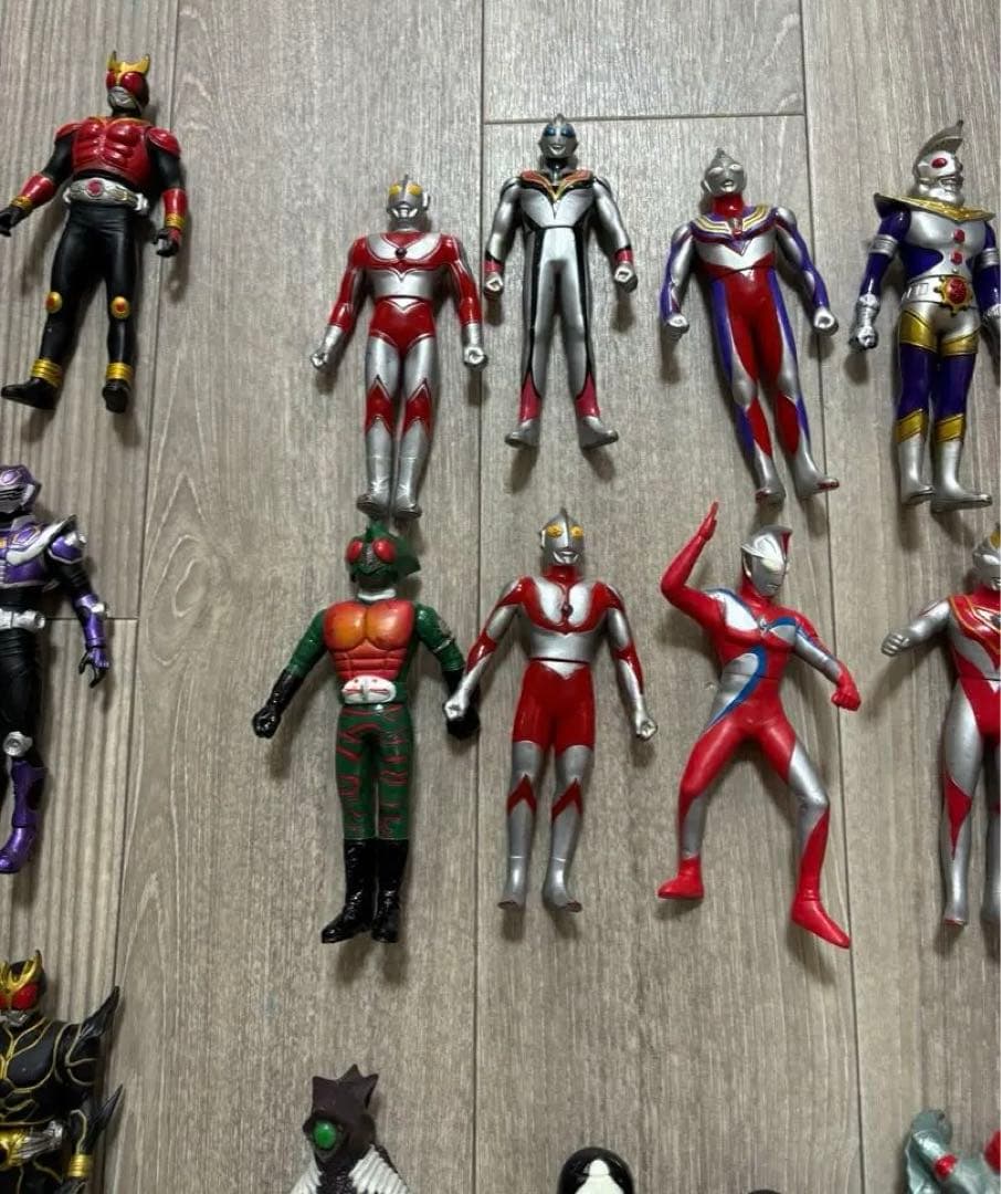 ジャンク　仮面ライダー　ウルトラマン　ソフビ　大量　まとめ売り