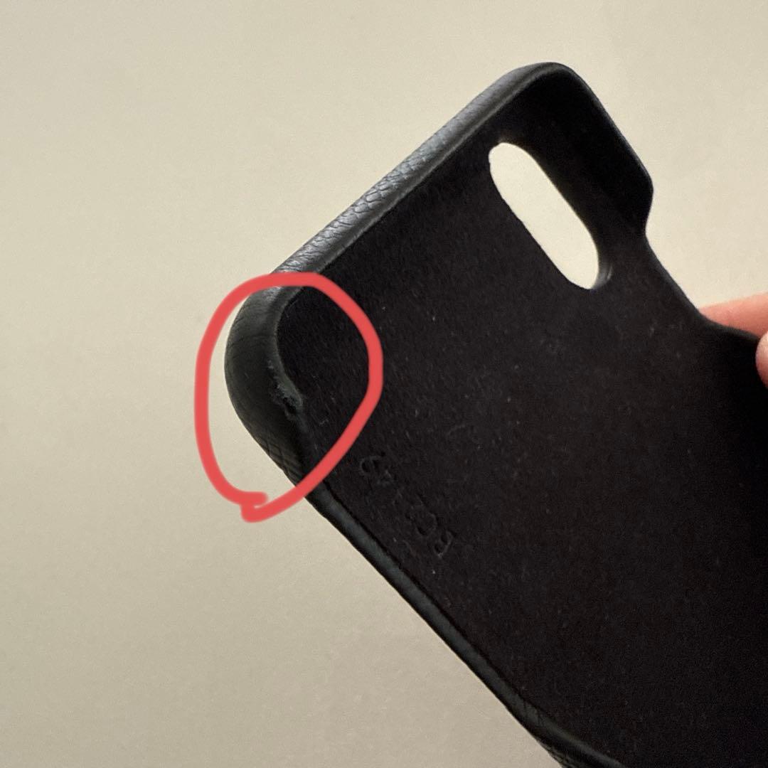 Louis Vuitton ブラックレザーケース　iPhoneX XS