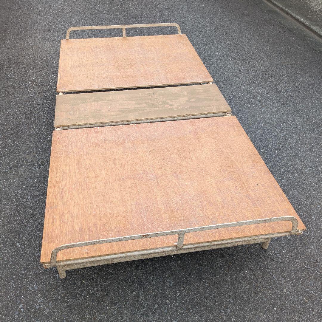 イギリスビンテージ 折り畳みベッド 簡易ベッド ビンテージ家具 インダストリアル