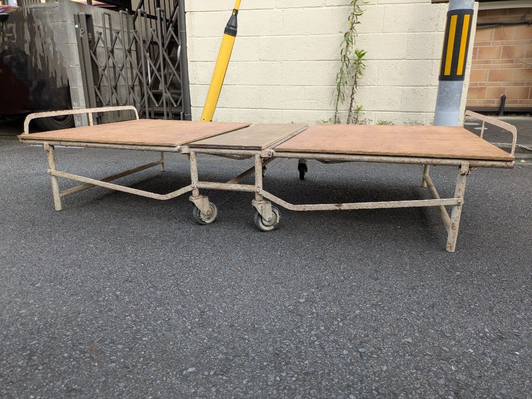 イギリスビンテージ 折り畳みベッド 簡易ベッド ビンテージ家具 インダストリアル