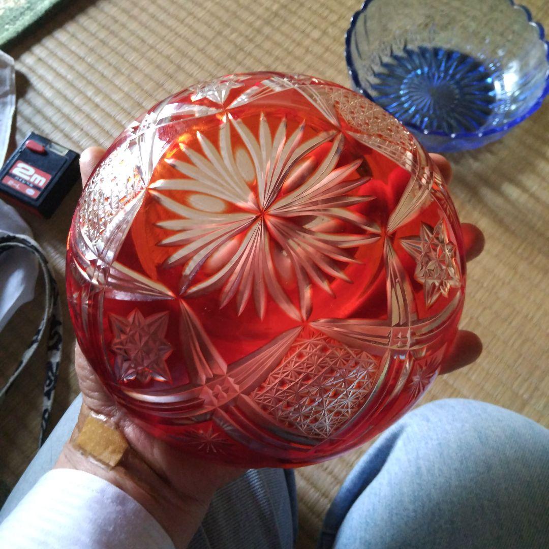 ガラス細工、さらに、器、カットガラス、切子グラス、菓子沙羅、食器