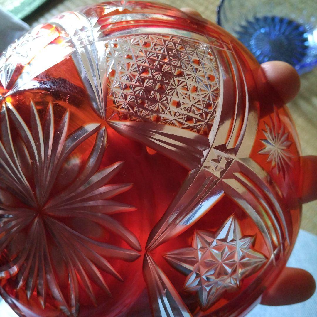 ガラス細工、さらに、器、カットガラス、切子グラス、菓子沙羅、食器