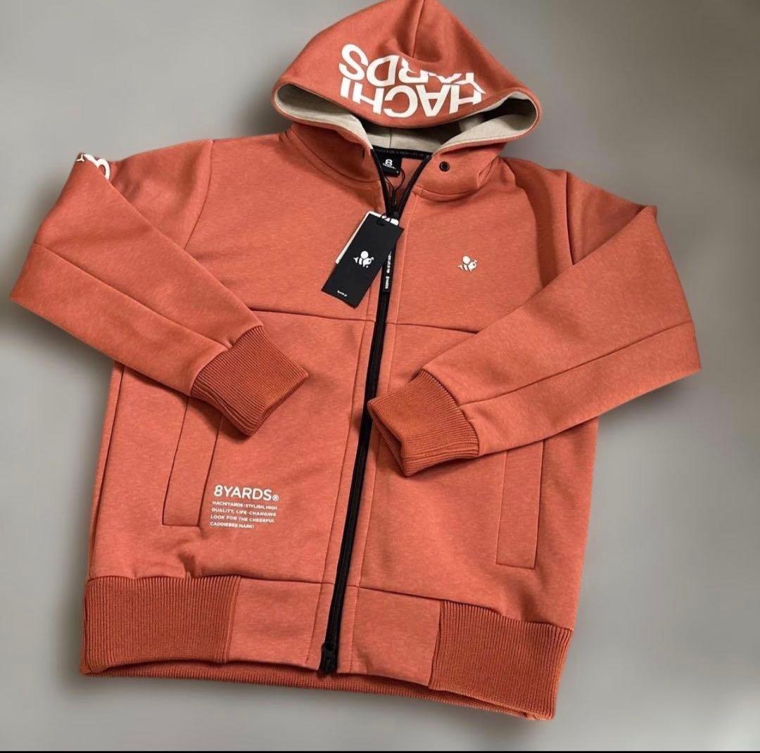 【タグ付】8YARDS ♪MOKU BIG HOODIE Mサイズ オレンジ