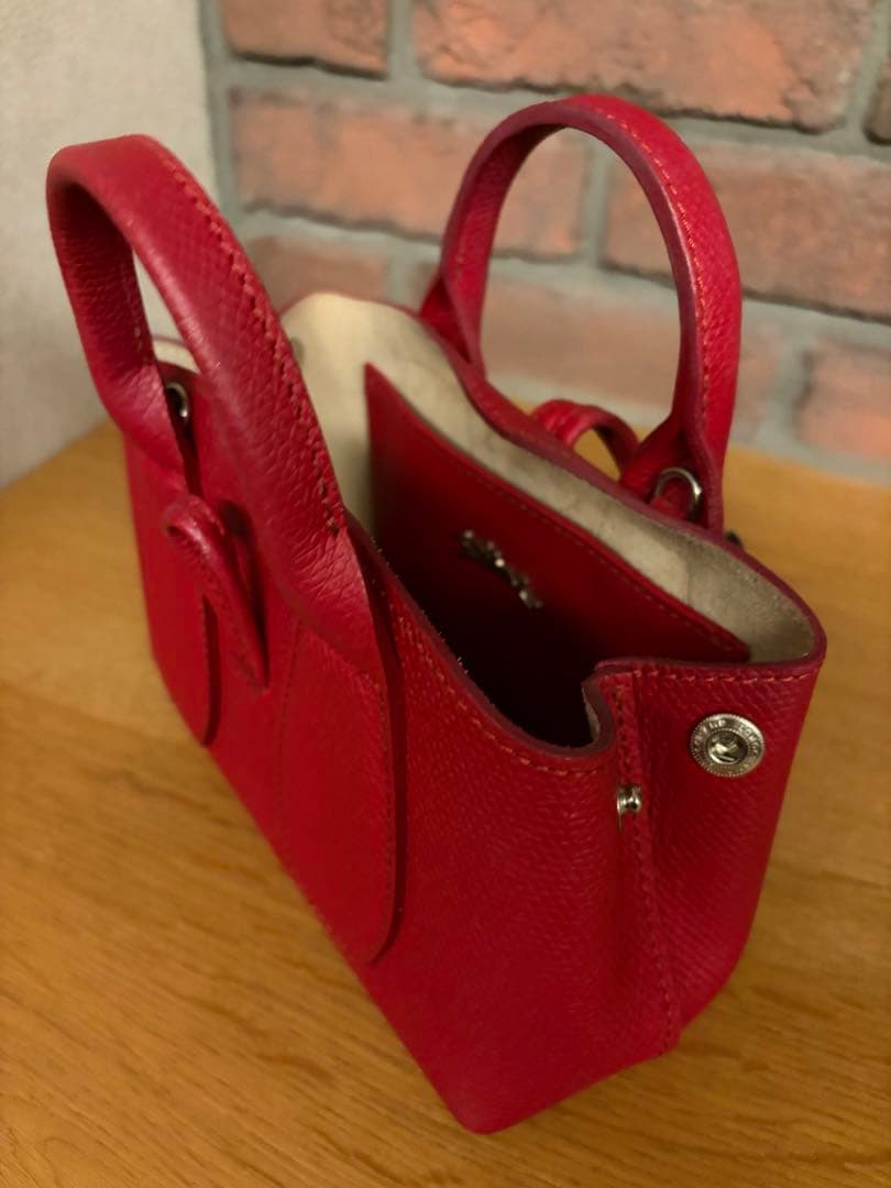 ロンシャン　ルロゾ　ショルダー　レッド