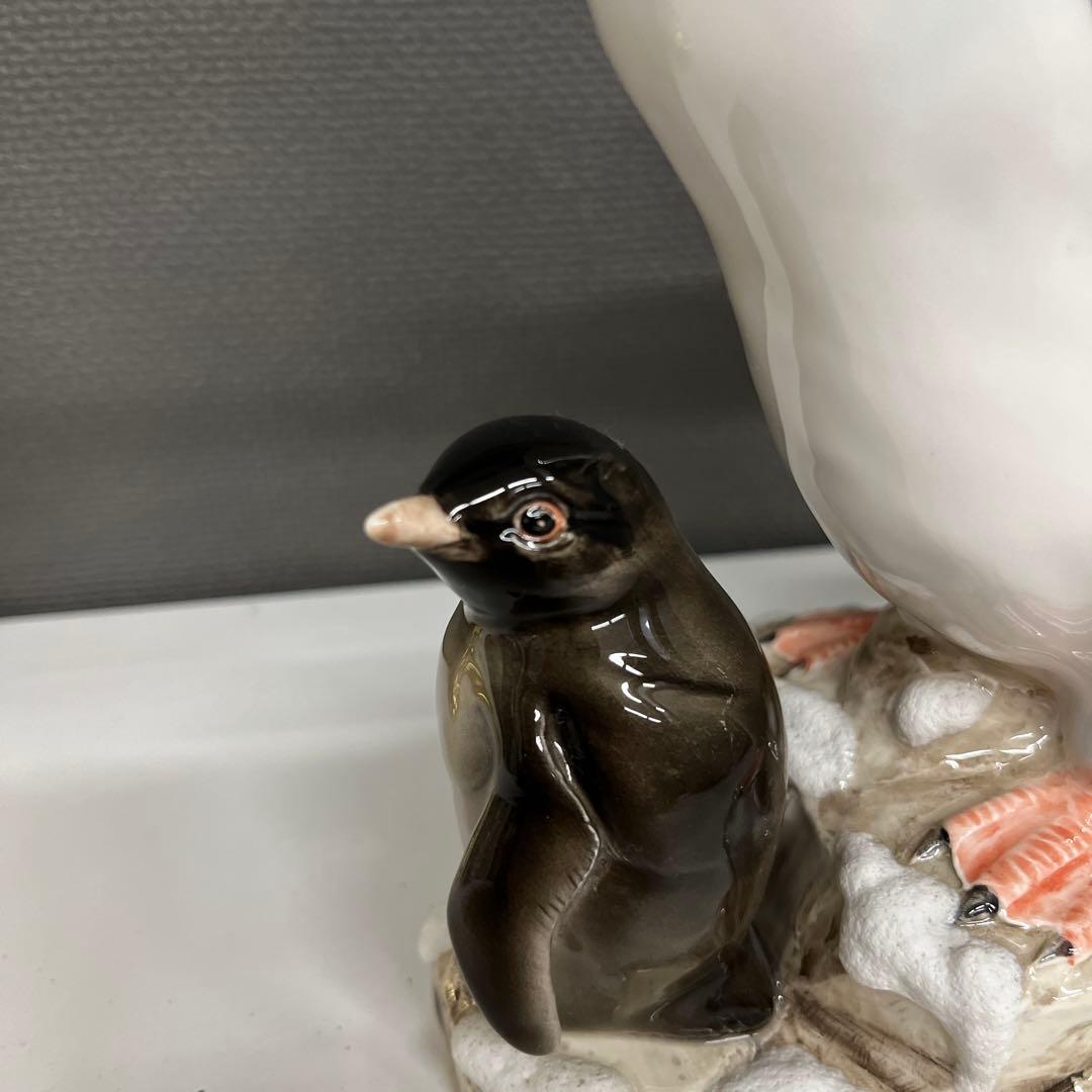 陶器製ペンギンフィギュア 親子