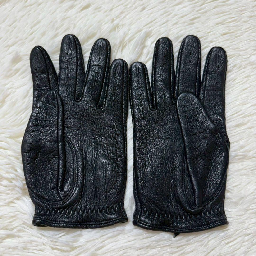 【美品】CACAZAN ドライビンググローブ レザー ブラック Mサイズ 日本製