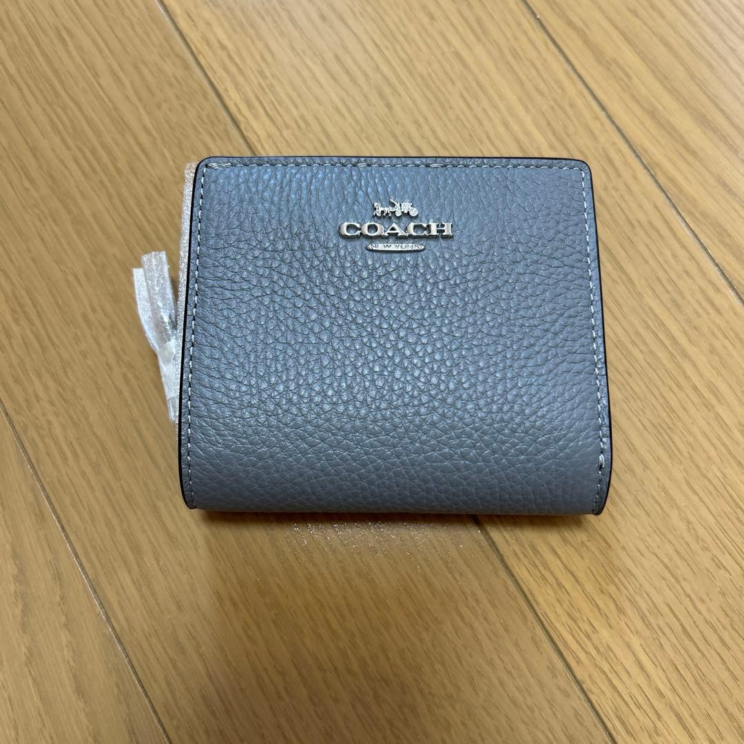 コーチ レディース 二つ折り 財布 グレー