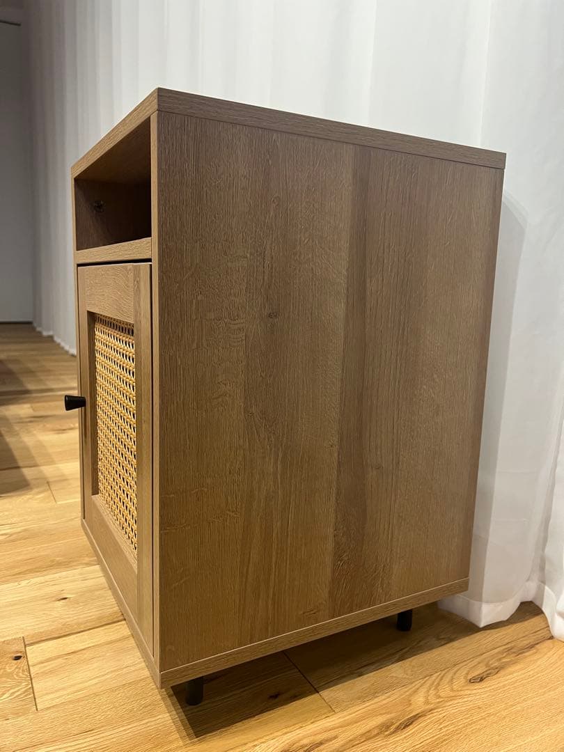 ラタン調サイドテーブル サイドチェスト LOWYA ロウヤ