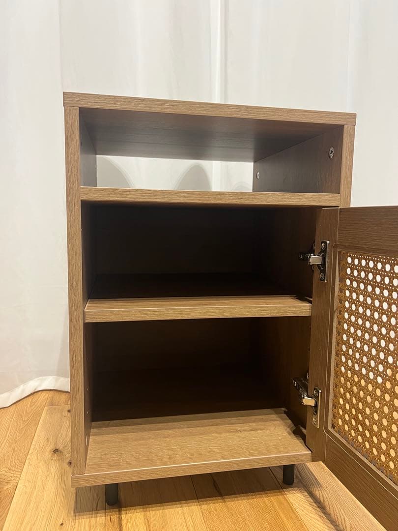 ラタン調サイドテーブル サイドチェスト LOWYA ロウヤ