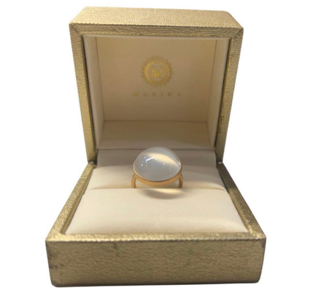 ぴ*ん様 MARIHA Earth Dropsリング ホワイトムーンストーン K