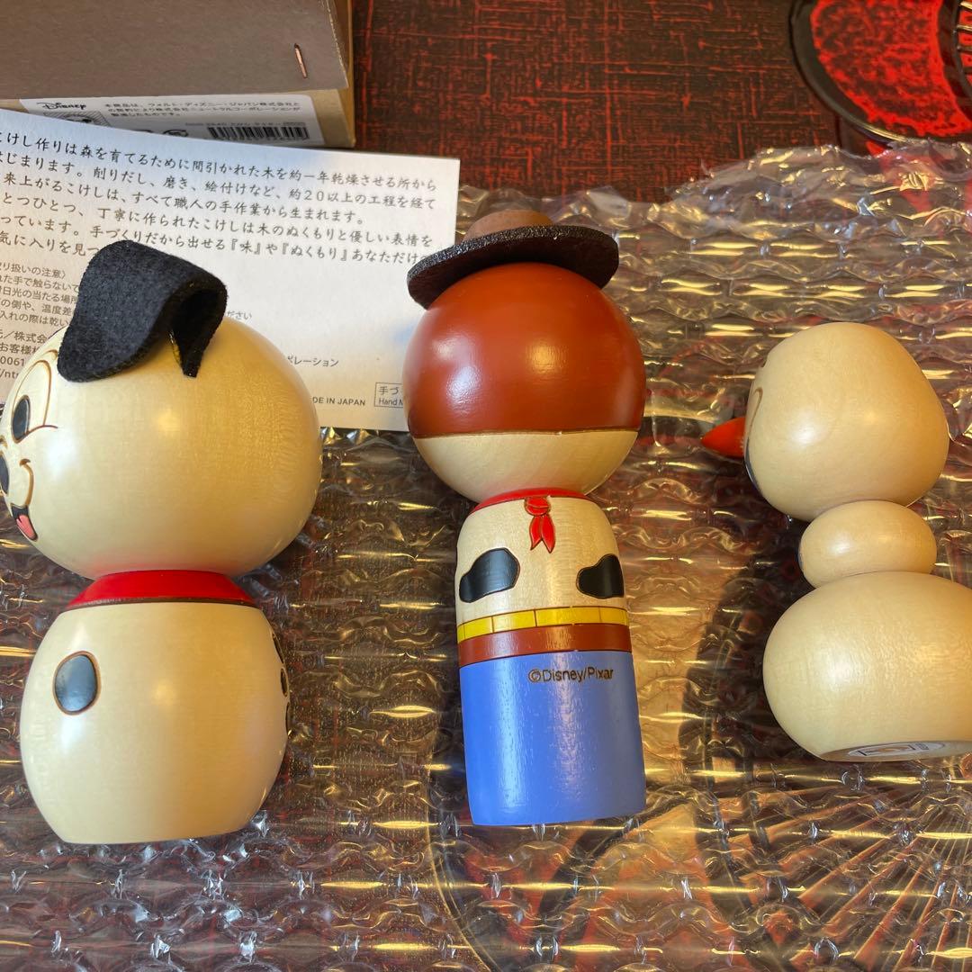 卯三郎こけし　101匹わんちゃん　アナ雪(オラフ)　トイストーリー(ウッディ)