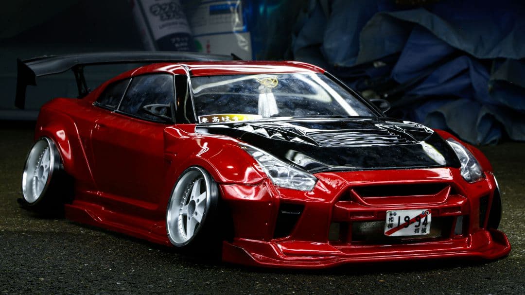 パンドラRC 日産 GT-R R35 BNsports BLS 塗装済みボディ
