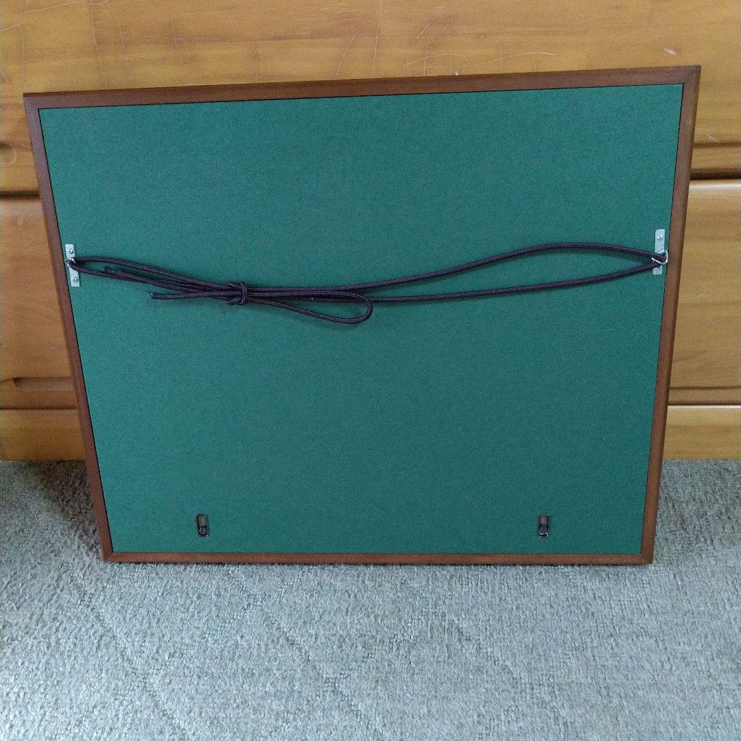 水墨画 リス 木製フレーム