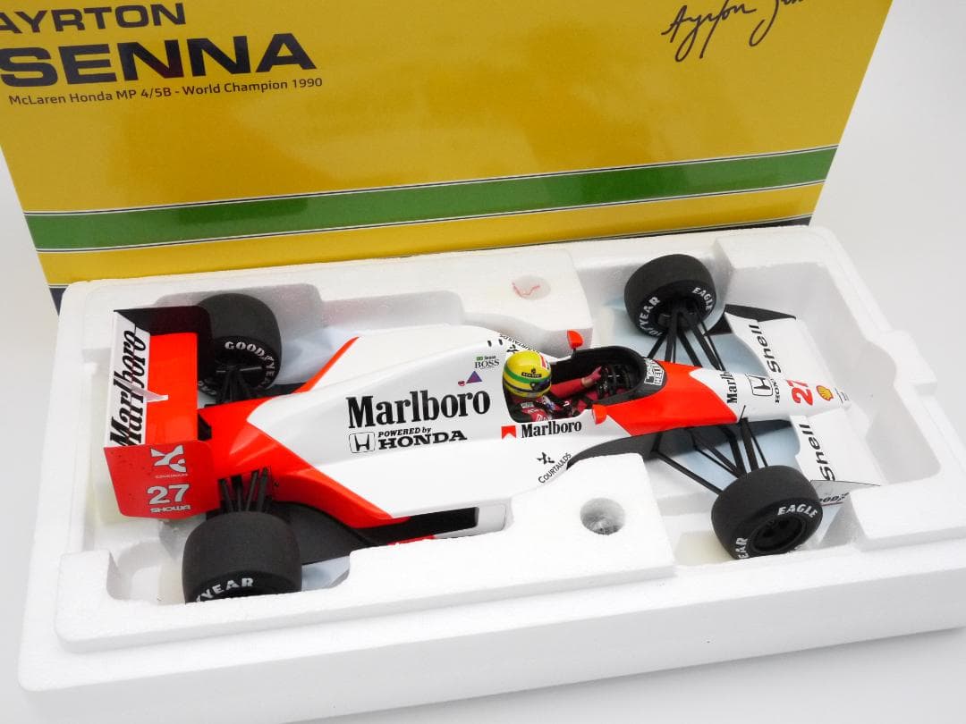 1/12 マクラーレン MP4/5B マルボロ A.セナ チャンピオン PMA