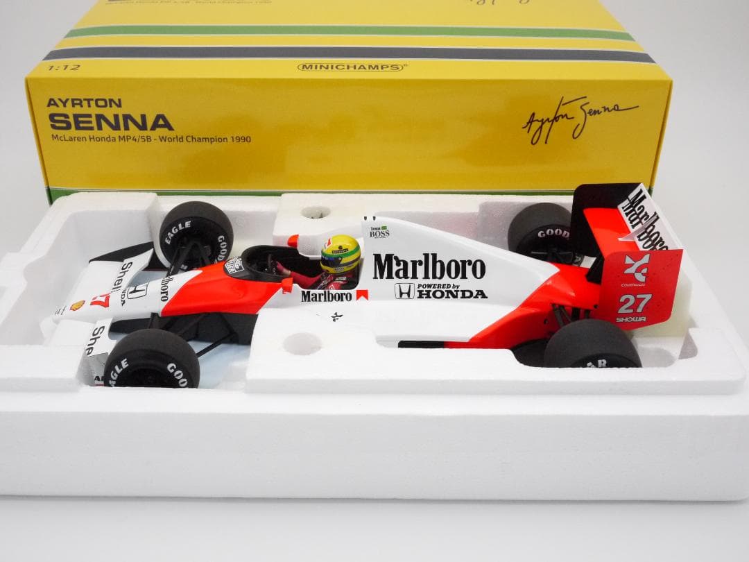 1/12 マクラーレン MP4/5B マルボロ A.セナ チャンピオン PMA