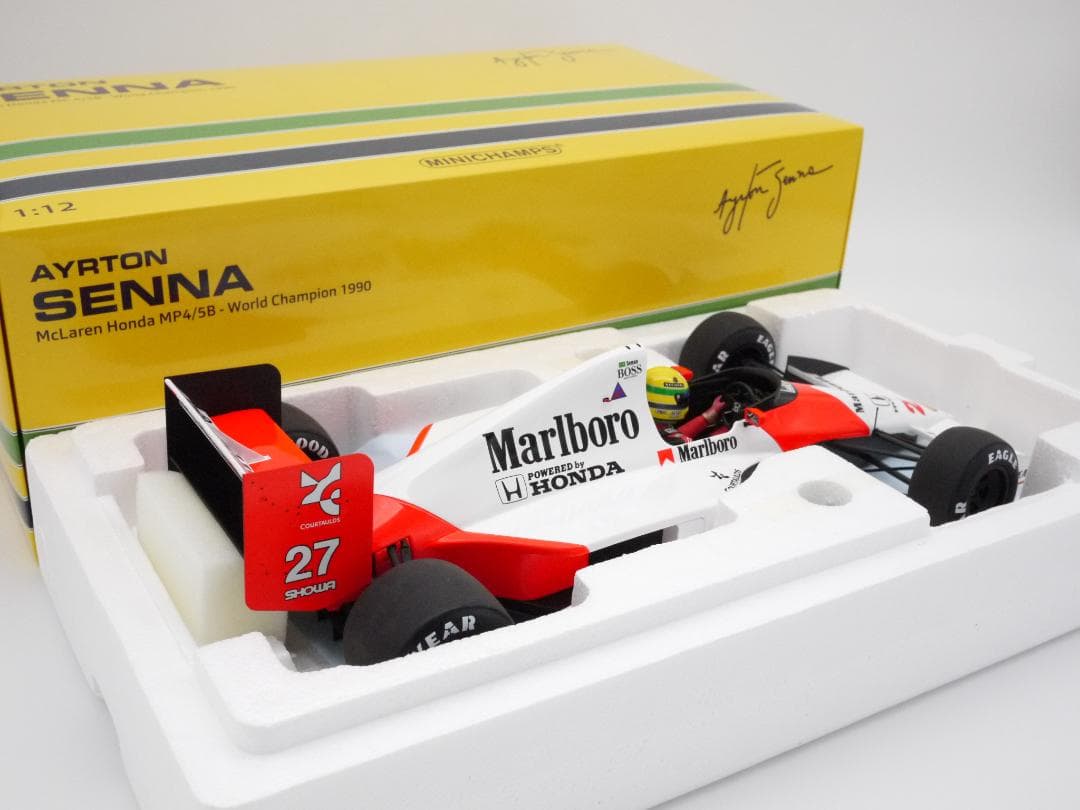 1/12 マクラーレン MP4/5B マルボロ A.セナ チャンピオン PMA