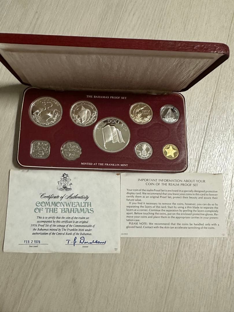 1976年バハマフランクリンミントプルーフ