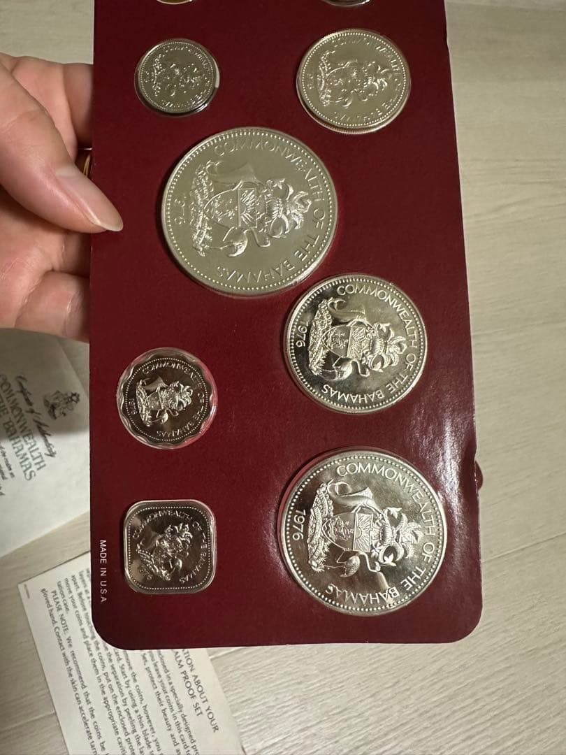 1976年バハマフランクリンミントプルーフ