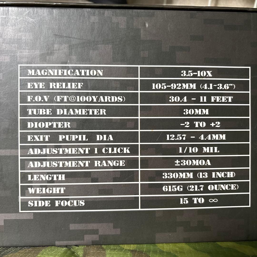 VECTOR OPTICS MARKSMAN 3.5-10倍