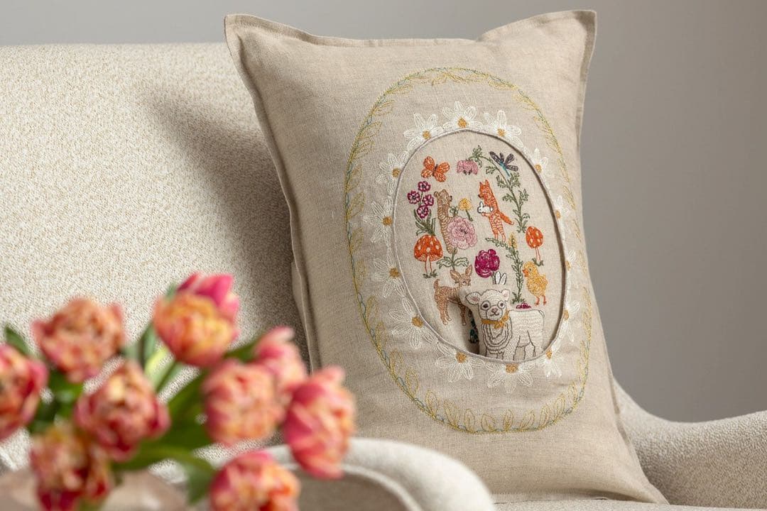 Coral&Tusk 春色クッションカバー Sugar Egg