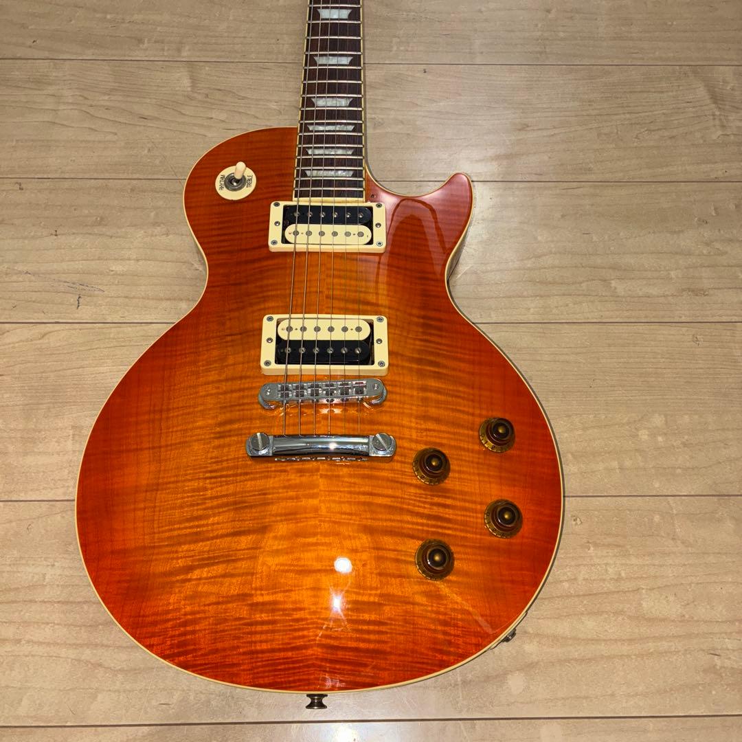 弦交換済み！激虎目　王道　laid back エレキギター レスポールタイプ