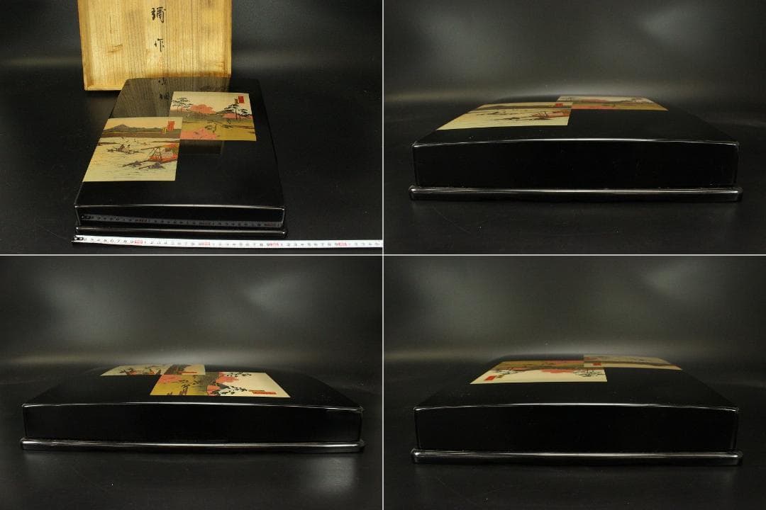 文房具 江戸絵 文庫 彌作 共箱(ZE571)