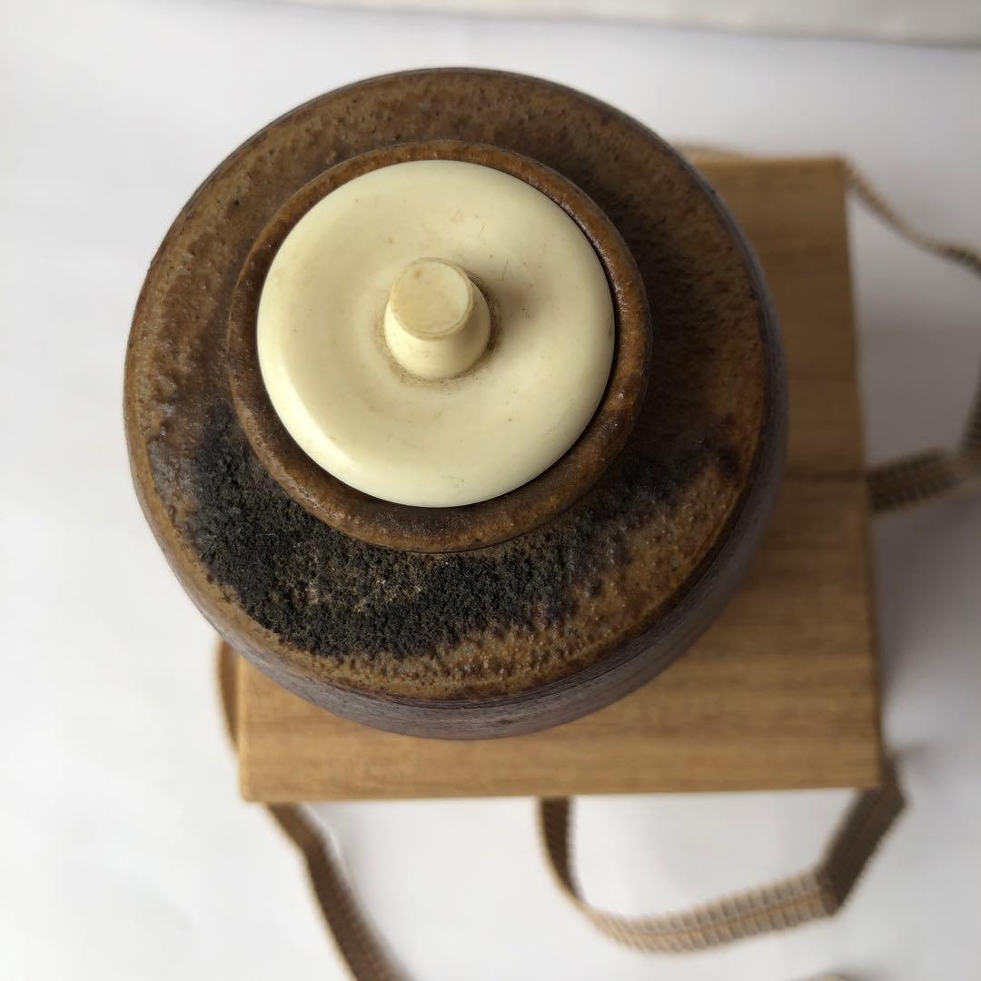 肩衝茶入　嶋幸博　備前焼