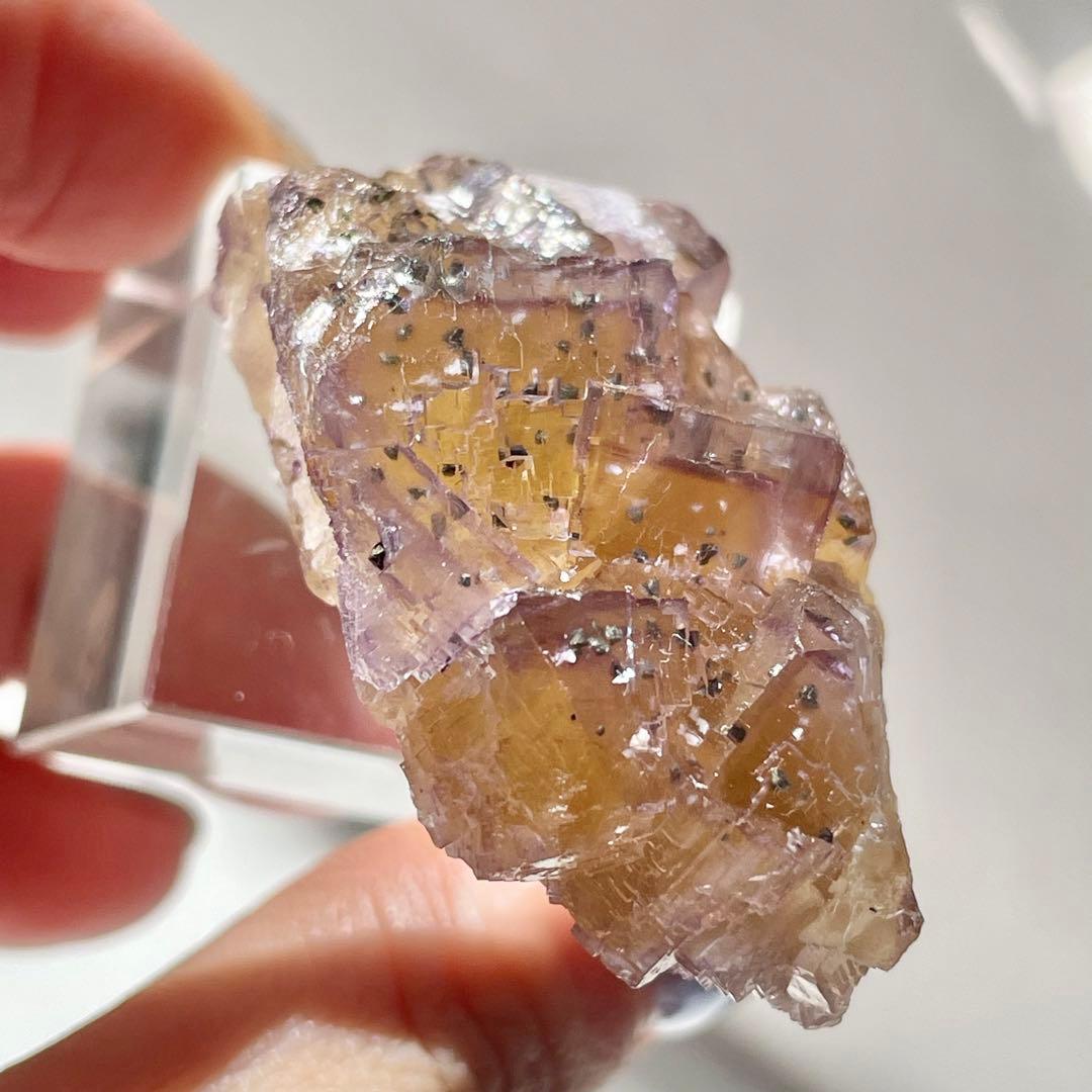 384 イリノイ州産 フローライト&キャルコパイライト