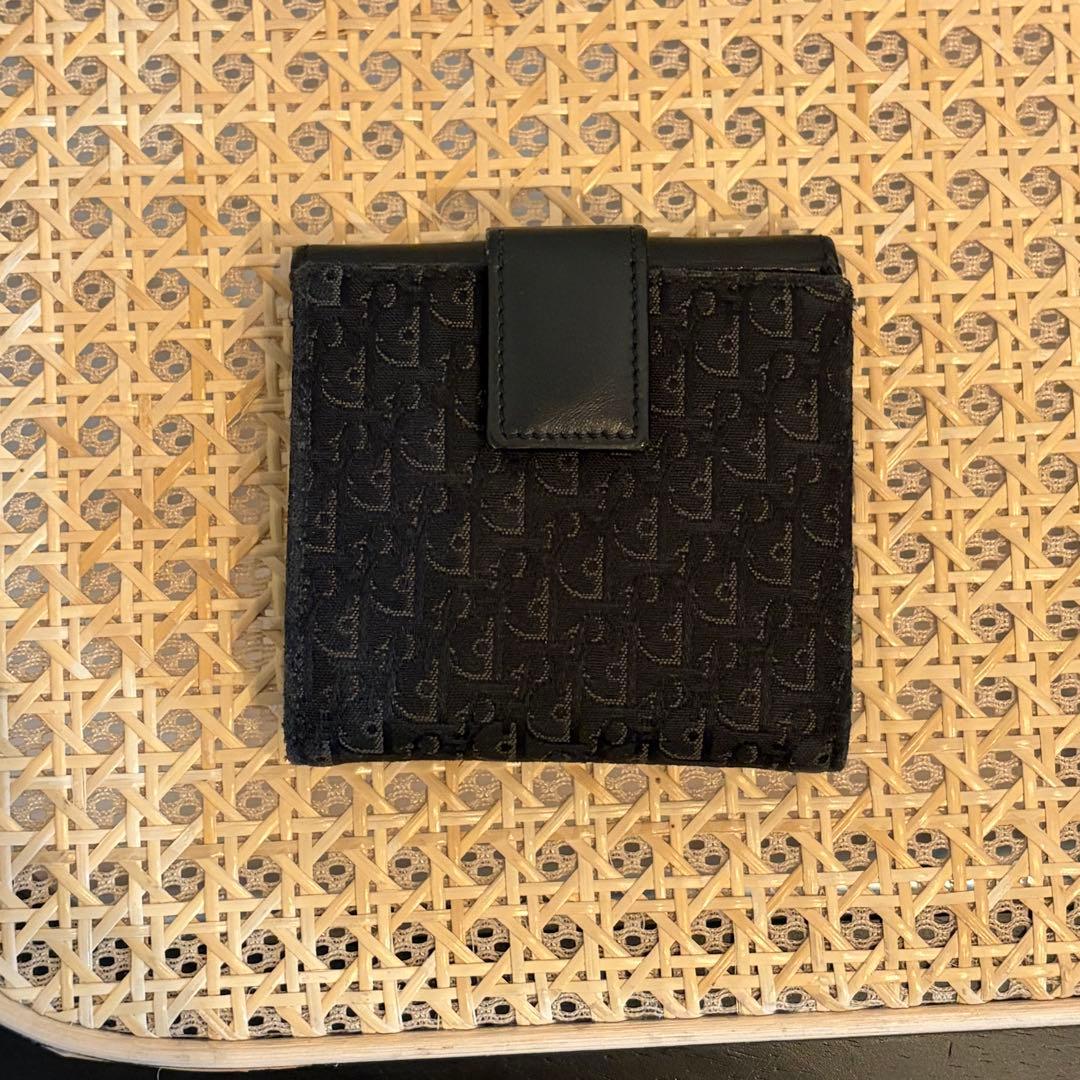 Dior トロッター柄二つ折り財布