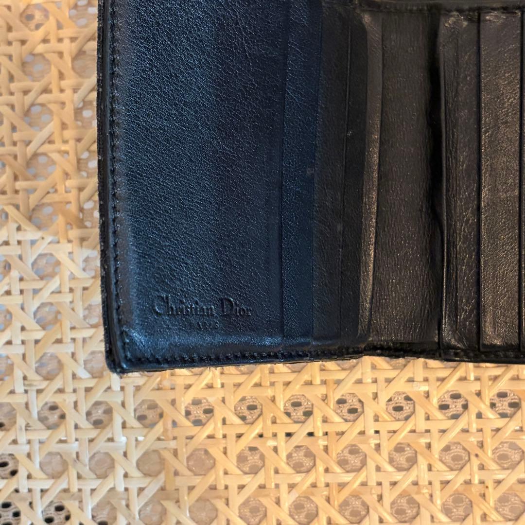 Dior トロッター柄二つ折り財布