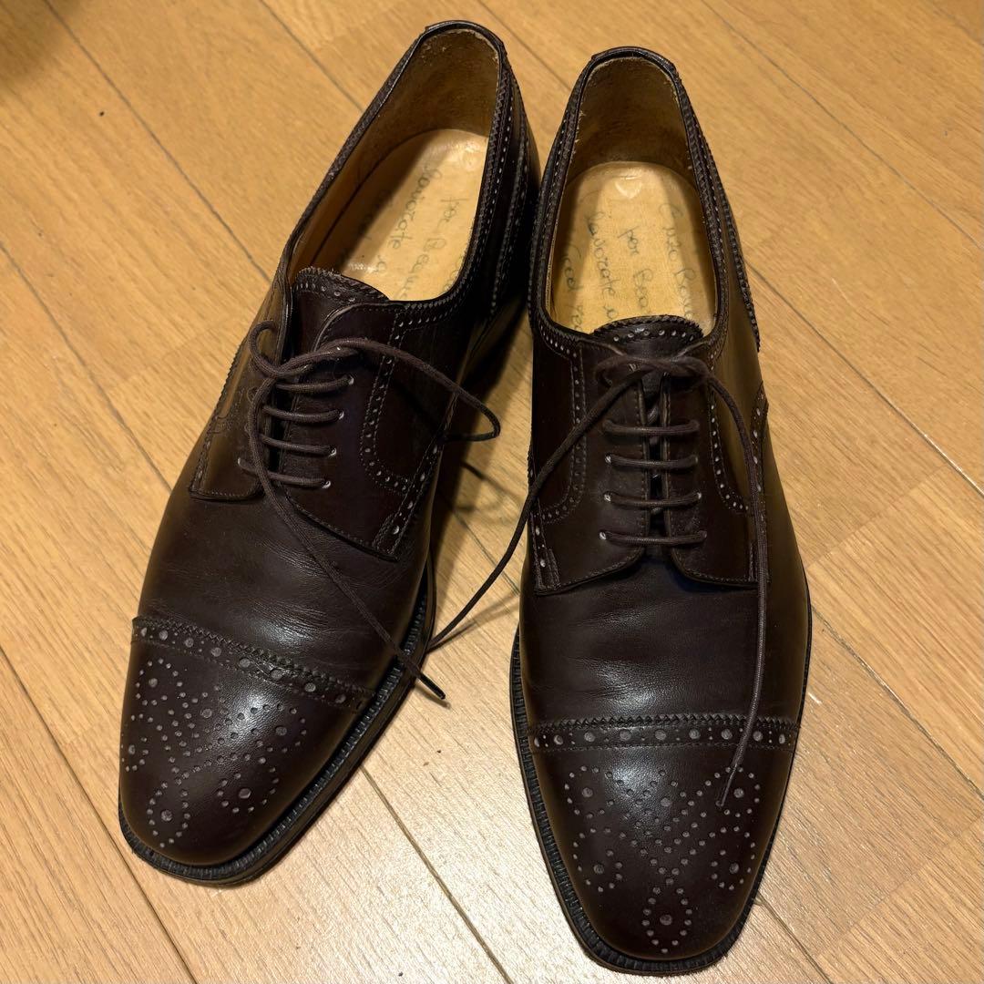 Enzo Bonafe エンツォ ボナフェ サイズ40 セミブローグ 外羽根