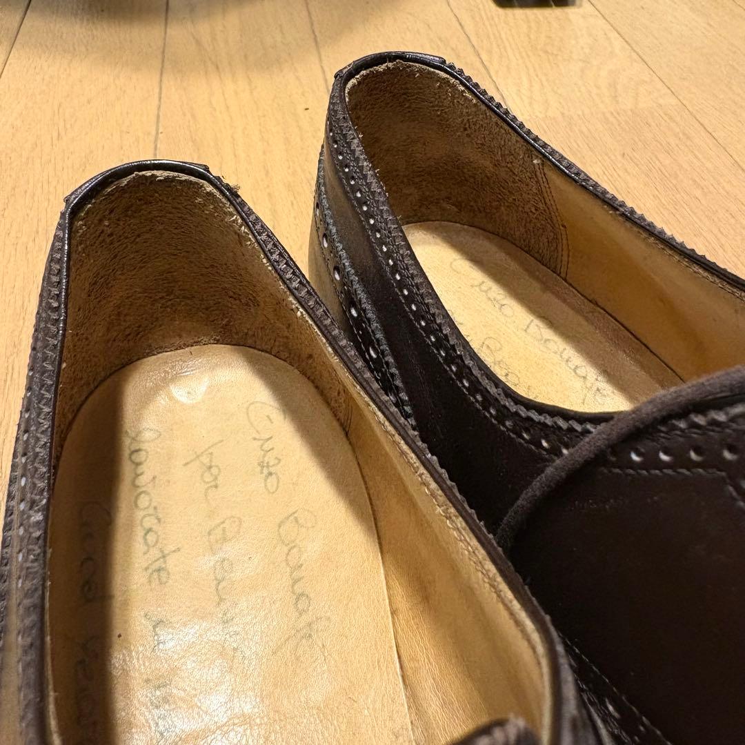 Enzo Bonafe エンツォ ボナフェ サイズ40 セミブローグ 外羽根