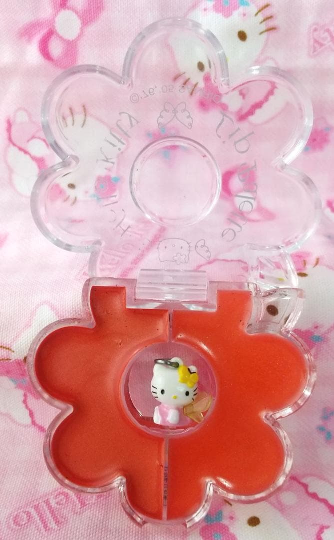 キティ　アイシャドウパレット　リップ＆グロス　ネイルカラー　マスコット　蝶