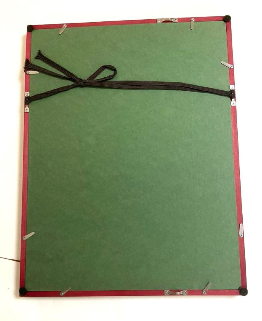 未使用美品　剪紙　中国伝統工芸品　切り絵細工　イタリア製高級額縁