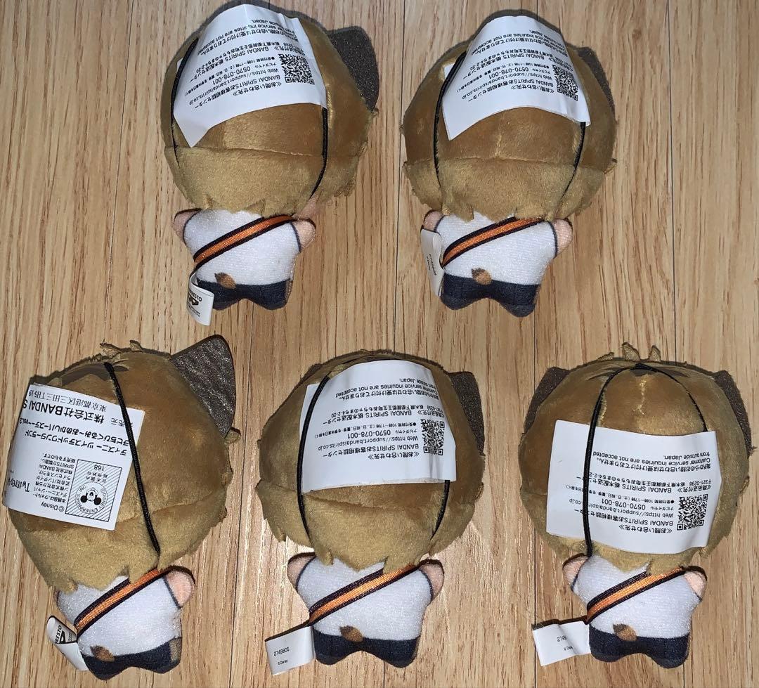 ツイステッドワンダーランド　チビちびぐるみ　おめかしバースデー　ラギー　5点